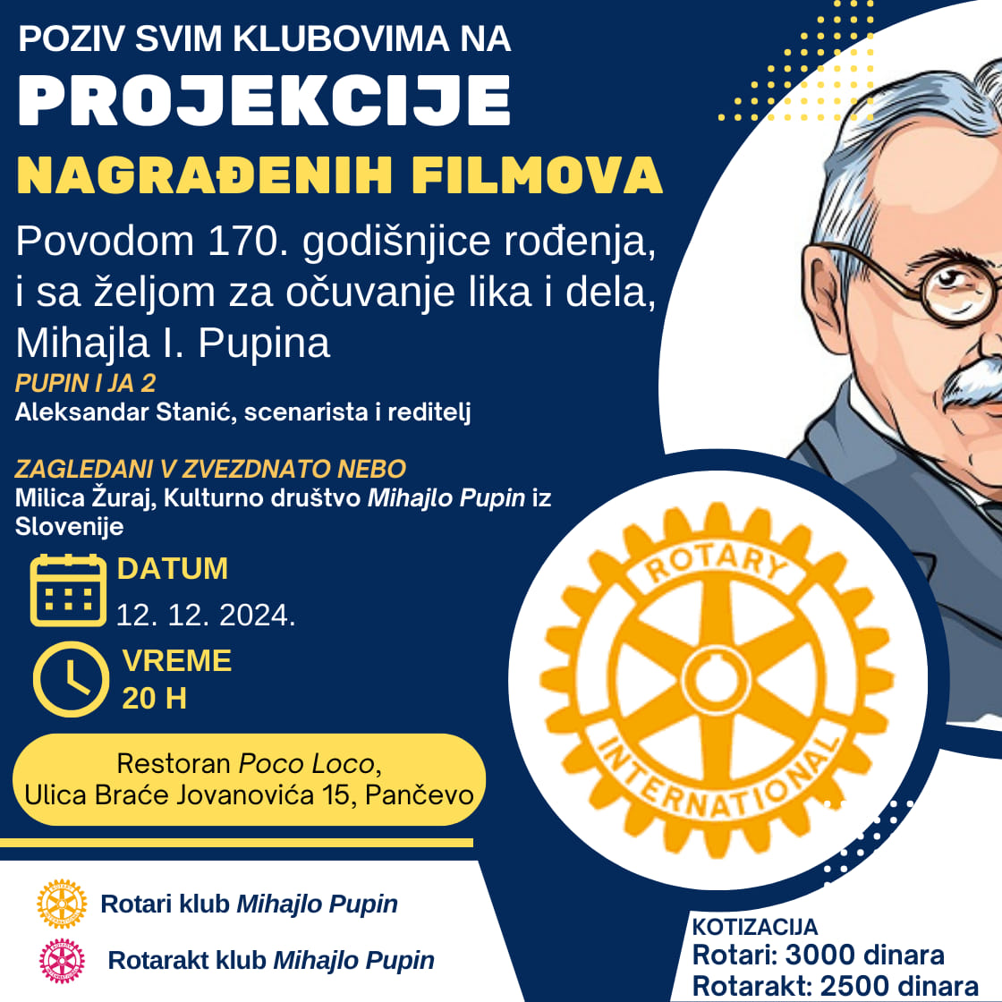 Dragi prijatelji u Rotariju, Pozivamo vas da svojim prisustvom doprinesete…