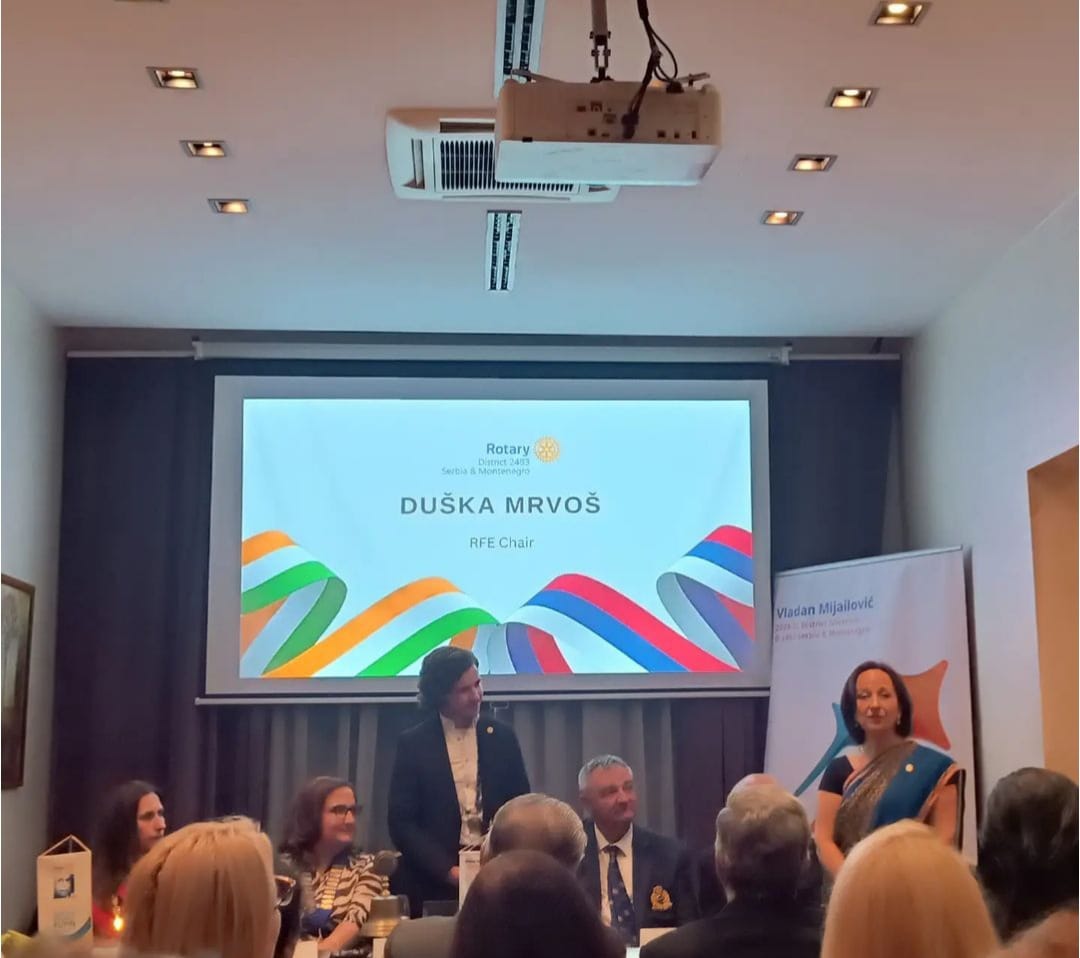 U Hotelu In u Beogradu, Duška Mrvoš, RFE Chair i članica našeg kluba, i Sonja…