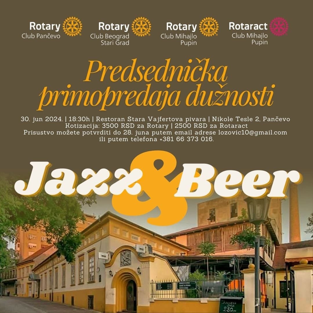 Predsednička primopredaja dužnosti na kraju rotarijanske godine