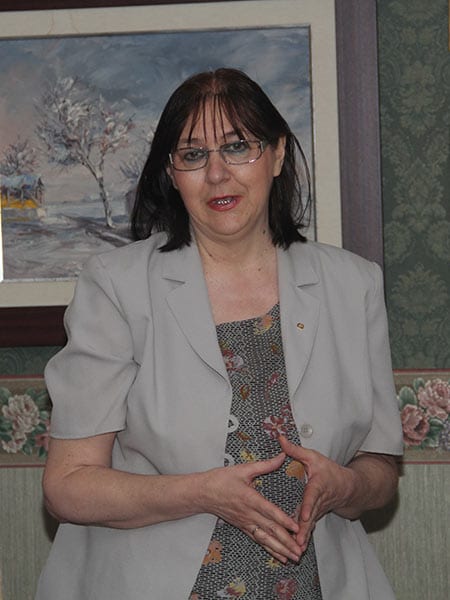 Čestitke od prvih komšija - predsednica RC „Pančevo„ Carević Ksenija čestita novom rukovodstvu.