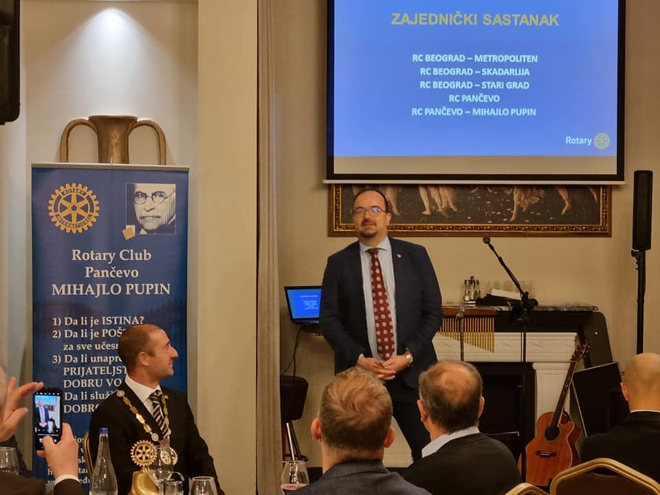 Zajednički sastanak: Rotary Club Beograd Skadarlija, Rotary Club Beograd…